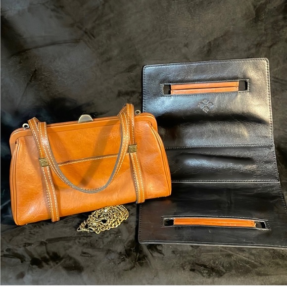 EUC PATRICIA NASH DOPPIA CONVERTIBLE SATCHEL 3 DIFFERENT WAYS TO LOOK!! - Picture 1 of 7